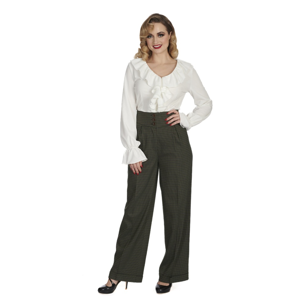 Banned - Feeling Frilly Bluse - Gebrochenes Weiß